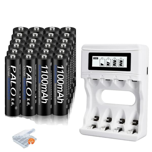 Genopladeligt AAA-batteri, 12V 1100mAh kapacitet, inkluderer batteriholder., Grøn, 12V Green