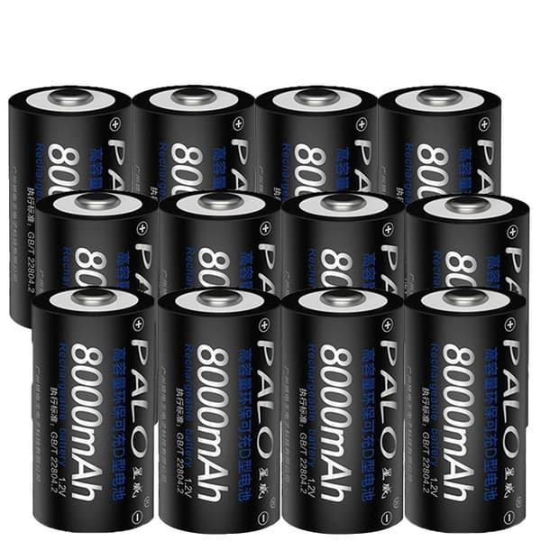 Genopladeligt batteri, 8000mAh kapacitet, Ni-MH teknologi, Blå