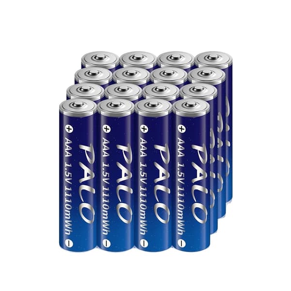 Genopladeligt AAA-batteri, 1110mWh kapacitet, USB-genopladeligt, 12PCS AAA