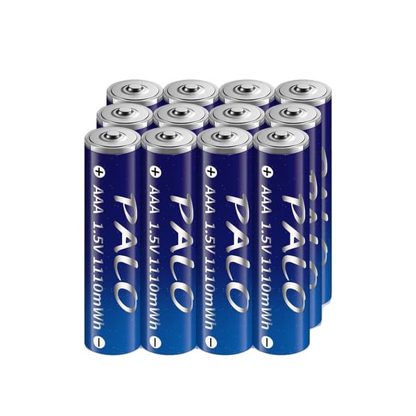 Genopladeligt AAA-batteri, 1110mWh kapacitet, USB-genopladeligt, 12PCS AAA