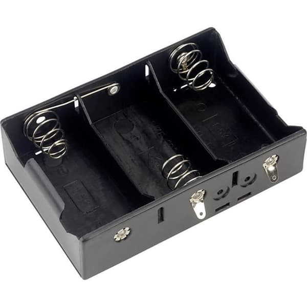 Batterihållare 3x LR20 (D) TRU COMPONENTS BH-131D lödanslutning 1 st.