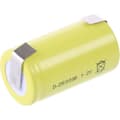 Miniatyrbild 1 av 2: Speciellt uppladdningsbart batteri LR20 (D) Mexcel D5000B NS5000D-I-LFU U-formade lödterminaler, platt huvud NiCd 1,2 V 5000 mAh 1