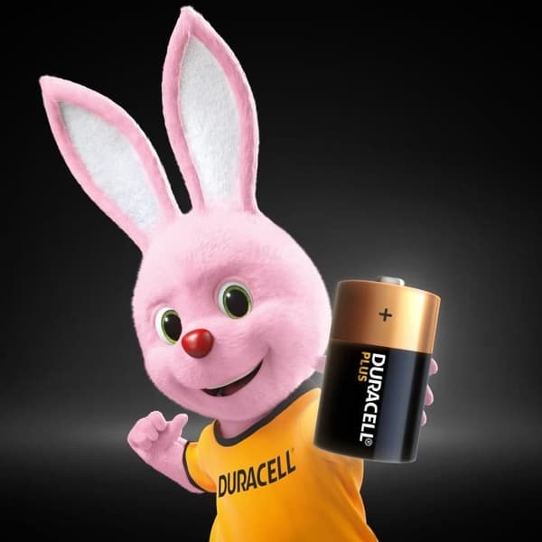 Duracell Plus D Cell alkaliska batterier, 1,5V LR20 MN1300, 4-pack
