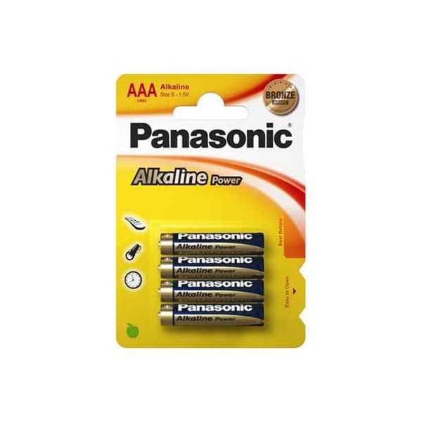 Paket med 4 Panasonic Power LR03 Micro AAA-batterier