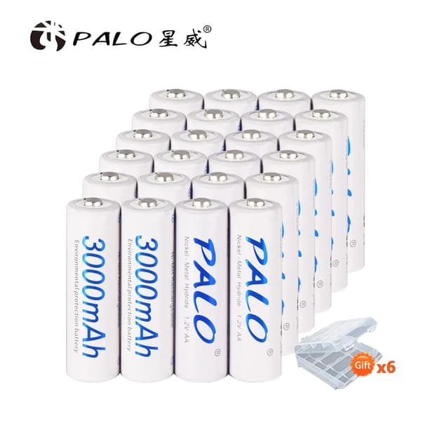 1,2V AA Genopladelige Batterier, 3000mAh Kapacitet, NI-MH Teknologi,24 stk. AA-batteri