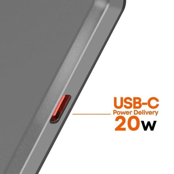 Externt Batteri - LINQ - iPhone MagSafe 8000mAh - USB-C 20W - USB-C Kabel Ingår - Grå