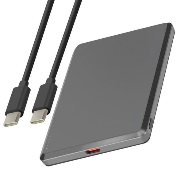 Externt Batteri - LINQ - iPhone MagSafe 8000mAh - USB-C 20W - USB-C Kabel Ingår - Grå