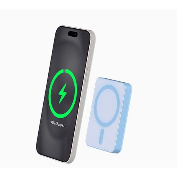 Powerbank 5000mAh kompatibel MagSafe Induction 15W Blue Force Power