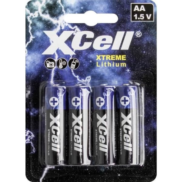 XCell XTREME FR6/L91 Batteri LR6 (AA) litium 1,5 V 4 st.