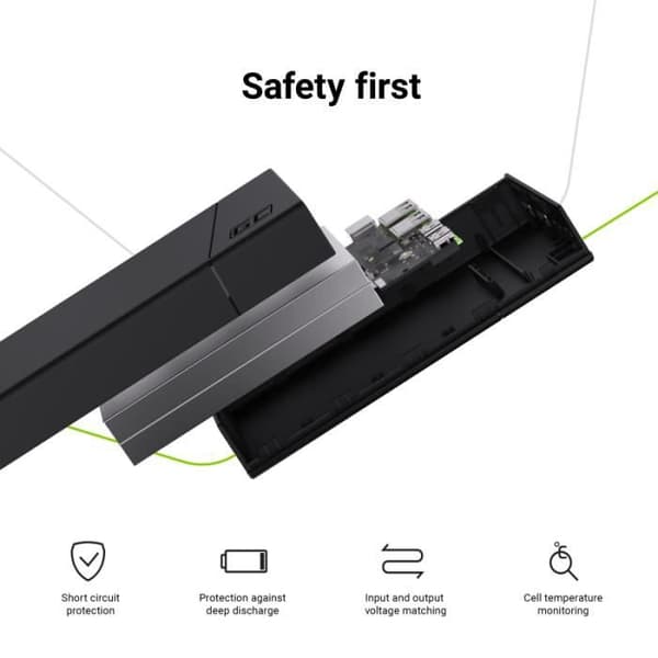 Power Bank Green Cell GC PowerPlay20 20000mAh med snabbladdning 2x USB Ultra Charge och 2x USB-C Power Delivery 18W