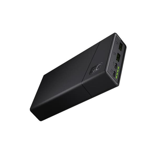 Power Bank Green Cell GC PowerPlay20 20000mAh med snabbladdning 2x USB Ultra Charge och 2x USB-C Power Delivery 18W
