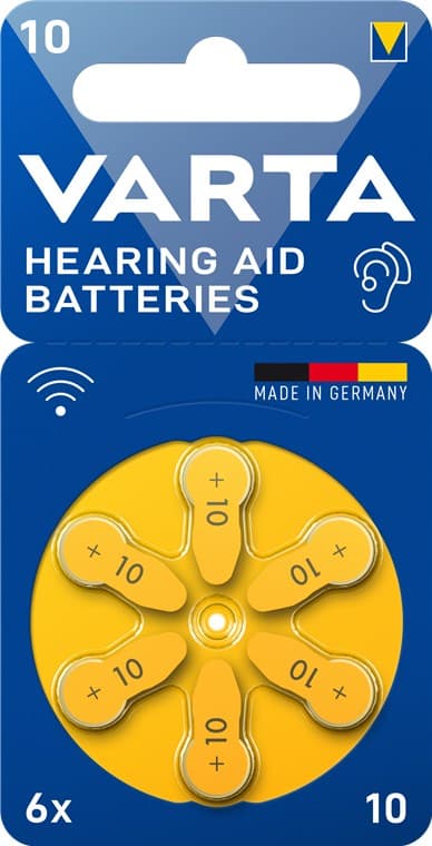 PR70 (10) batteri, 6 stk. i blister