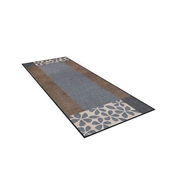 Tvätt+torrt Fußmatt, polyester, grå, 80 x 150 cm 064558