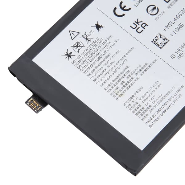 Akku NT01 tuotteeseen Nothing Phone 1, jonka kapasiteetti on 4500mAh