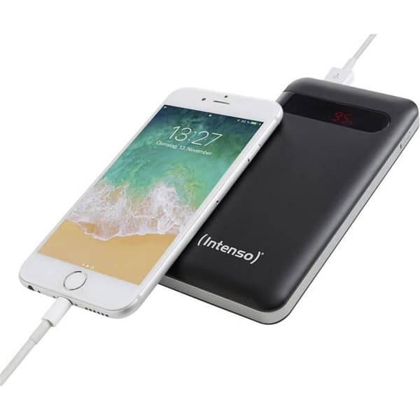Extra batteri - INTENSO - PD10000 - Litium-polymer - 10000 mAh - Svart