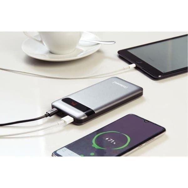 Extra batteri - INTENSO - PD10000 - Litium-polymer - 10000 mAh - Svart