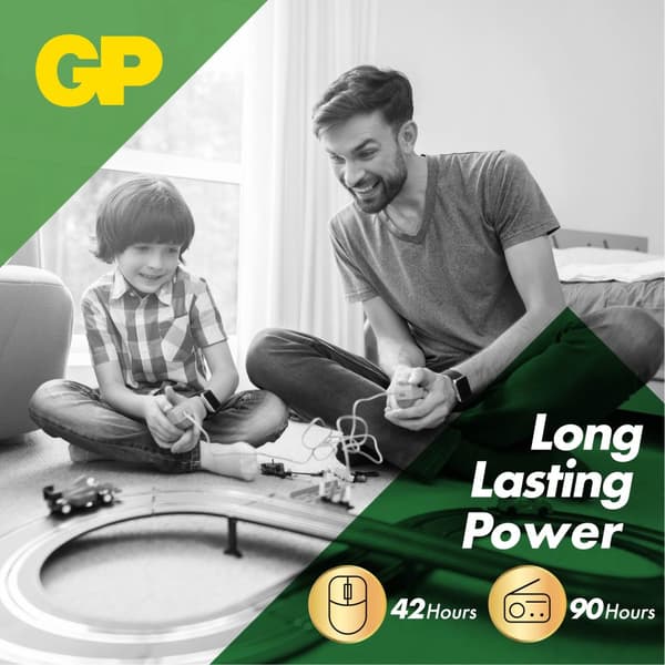 Batterie AA - Set da 20 | GP Super | Pile Stilo AA Alcaline da 1,5V / LR06 - Lunga Durata