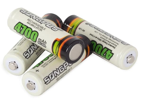 4-Pack Uppladdningsbara AA-batterier - 4700 mAh