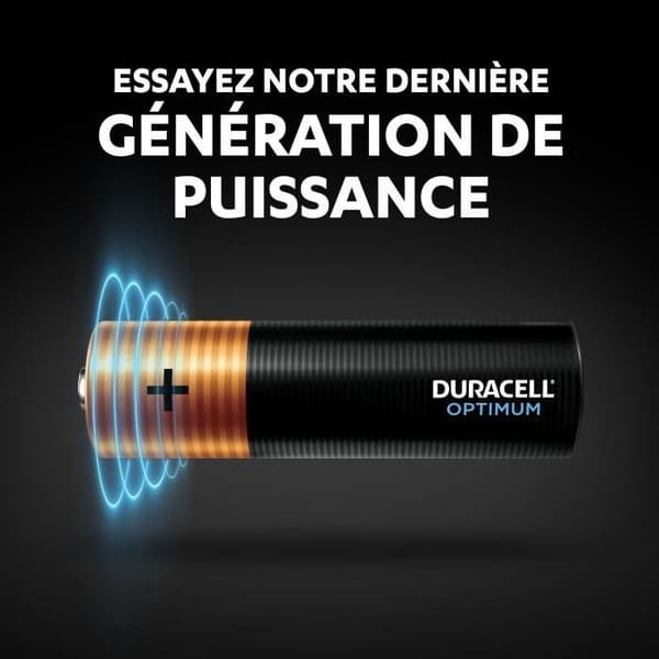 Duracell Optimum AA alkaliska batterier, 1,5V LR6 MN1500, 8-pack