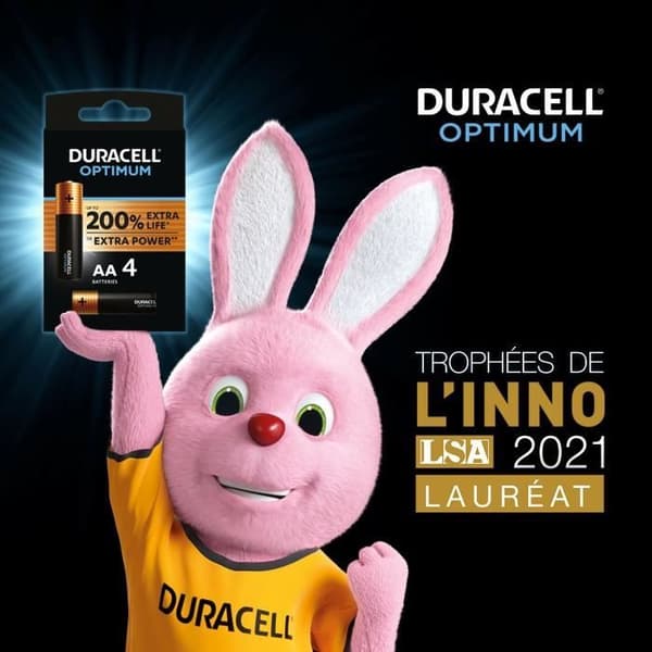 Duracell Optimum AA alkaliska batterier, 1,5V LR6 MN1500, 8-pack