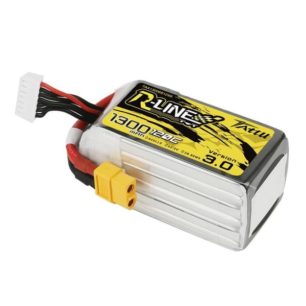 Tattu R-Line Version 3.0 1300mAh 22.2V 120C 6S1P XT60 batteri