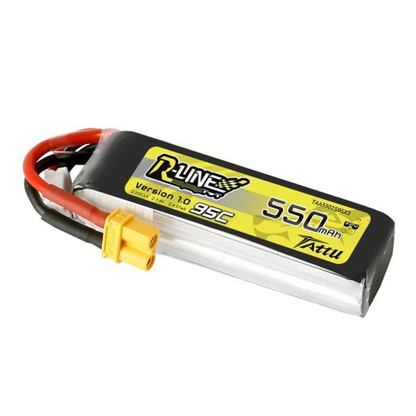 Batteri Tattu R-Line 550mAh 7,4V 95C 2S1P XT30
