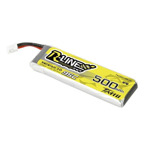 Batteri Tattu 500mAh 3,7V 95C 1S1P Långt