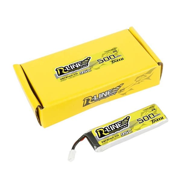 Batteri Tattu 500mAh 3,7V 95C 1S1P Långt