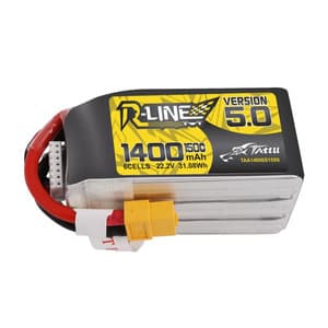 Batteri Tattu R-Line 5.0 1400mAh 22.2V 150C 6S1P XT60