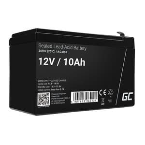 Genopladeligt batteri AGM VRLA Green Cell AGM50 12V 10Ah (til UPS, legetøjsbil, plæneklipper)