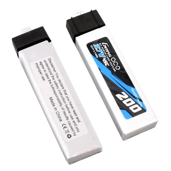 Gens ace 200mAh 3,7V 45C 1S1P Lipo-batteri (2stk)