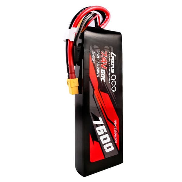 Gens ace G-Tech 7600mAh 7,4V 60C 2S2P Lipo Batteri PC mat Batteri