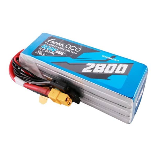 Gens ace G-Tech 2800mAh 22,2V 60C 6S1P Lipo batteripakke med XT60 plugg