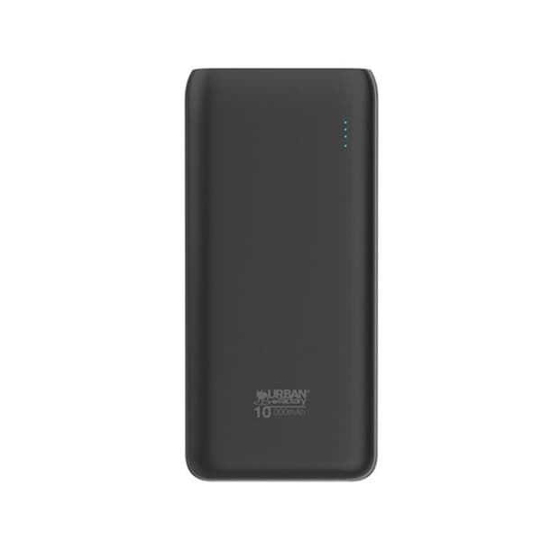 Urban Factory Externt batteri 10000 mAh USB-C/USB-A Svart