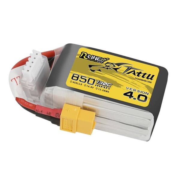 Batteri Tattu R-Line 850mAh 14,8V 130C 4S1P XT60