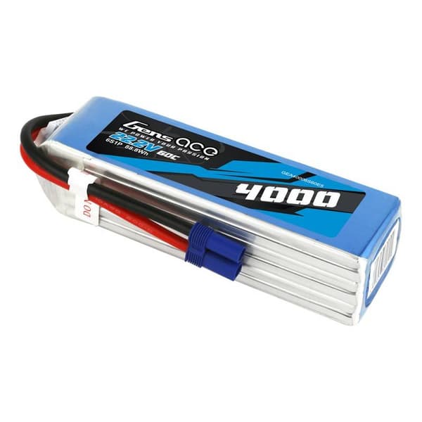 Gens Ace 4000mAh 22,2V 60C 6S1P EC5 batteri