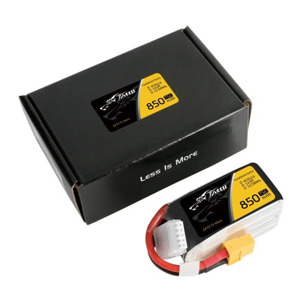Tattu 850mAh 14,8V 75C 4S1P XT60 batteri