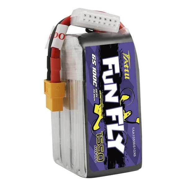 Tattu Funfly 1550mAh 22,2V 100C 6S1P XT60 batteri