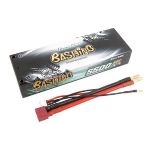 Batteri Lipo Gens ace 5500mAh 2S 7.4V 60C HardCase RC 10# bil med T-kontakt