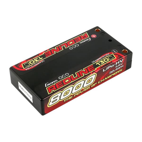 Lipo batteri GENS ACE 8000mAh 3,8V 1S2P 130C