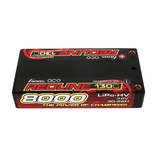 Lipo batteri GENS ACE 8000mAh 3,8V 1S2P 130C