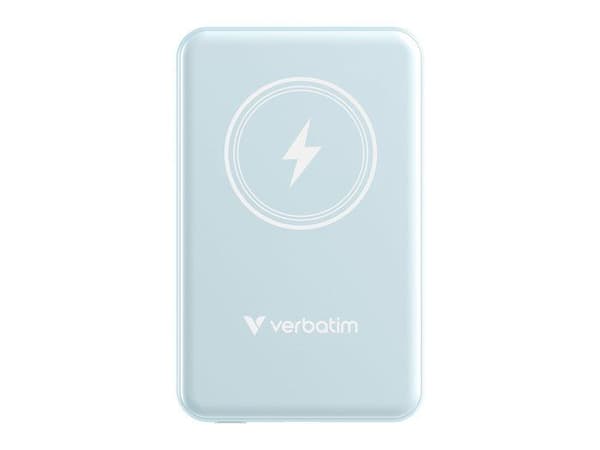 Powerbank - VERBATIM - Magnetisk Ws Powerbank 5000 - 5000 mAh - USB Type-C - Trådlös laddning