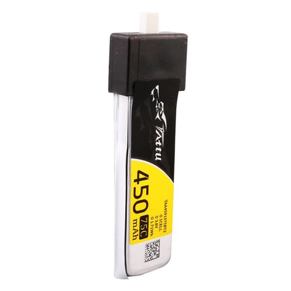 Gens Ace 450mAh 3,8V 75C 1S1P HV Lipo-batterier (5stk).