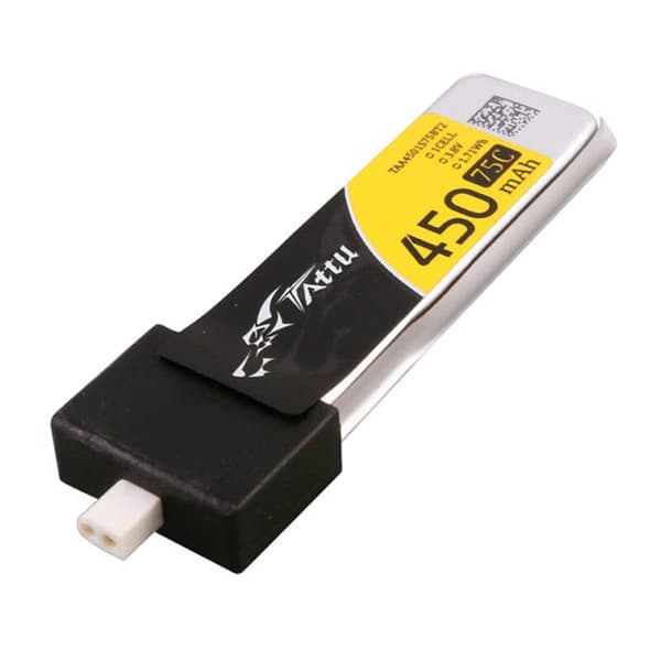 Gens Ace 450mAh 3,8V 75C 1S1P HV Lipo-batterier (5stk).