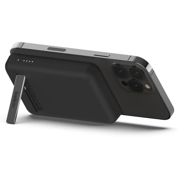 Batteribank - BELKIN - Magnetisk Wir Pb 5k - 5000 mAh - Trådlös laddning - MagSafe-teknologi Svart