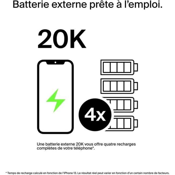BELKIN - batteri - Power Bank 20 000MAH 30W vit