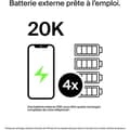 Miniatyrbild 6 av 6: BELKIN - batteri - Power Bank 20 000MAH 30W vit