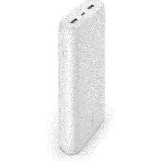 BELKIN - batteri - Power Bank 20 000MAH 30W vit Vit