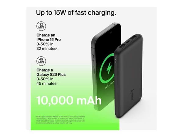 TELEFONI, Power Bank, POWER BANK STANDARD, Belkin 10k Power Bank For Promotion Black