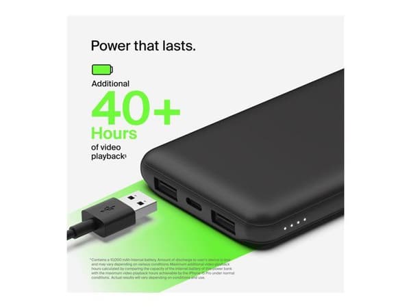 TELEFONI, Power Bank, POWER BANK STANDARD, Belkin 10k Power Bank For Promotion Black